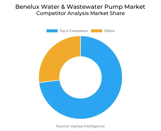 Benelux Water & Wastewater Pump Market Competative Analysis