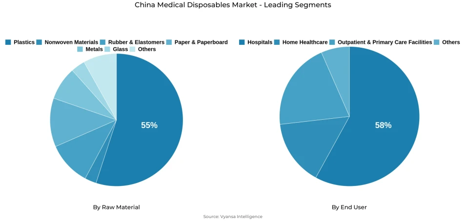 China Medical Disposables Market Segmentation Overview Pie chart showing china medical disposables market segmentation