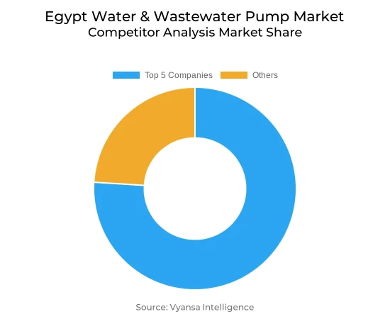 Egypt Water & Wastewater Pump Market Competative Analysis