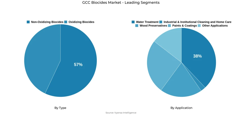 GCC Biocides Market Segmentation Overview Pie chart showing gcc biocides market segmentation
