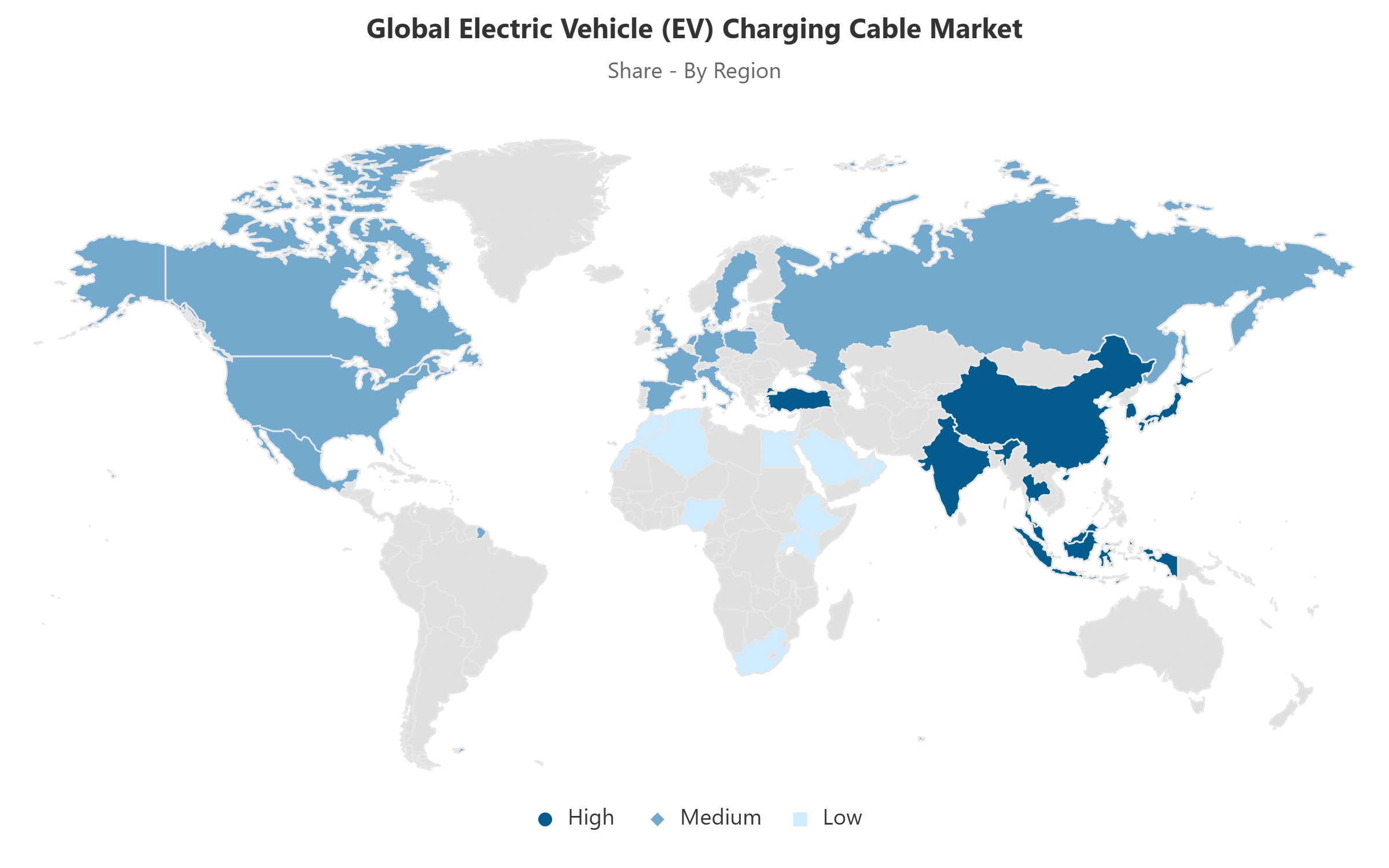 Global Electric Vehicle (EV) Charging Cable Market Region