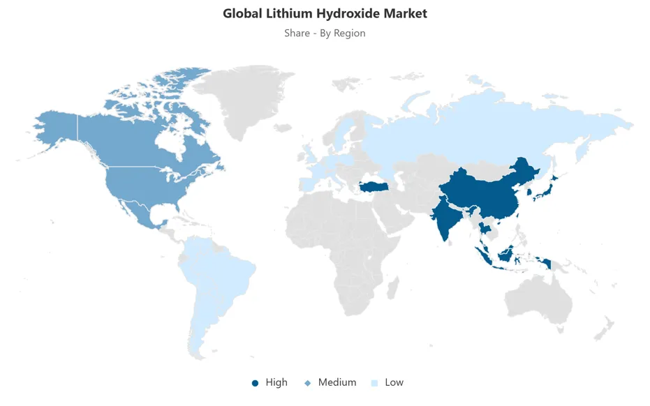 Global Lithium Hydroxide Market Regions